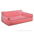 Lit de chien confortable de luxe Accessoires de lit lavable